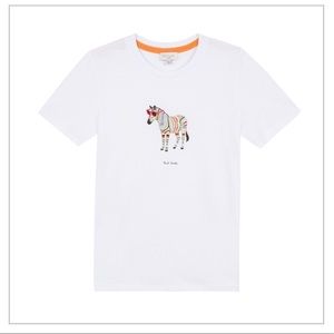 NWT! Paul Smith Junior T-Shirt - white w/ zebra